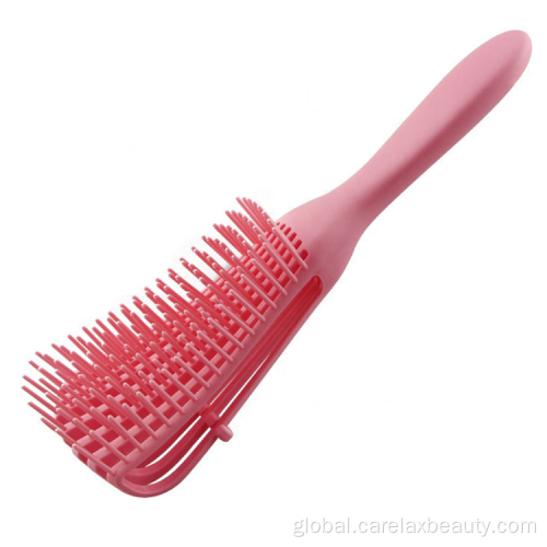 plastic hair brush ABS Handle eight rows hair detangler hair brush Factory